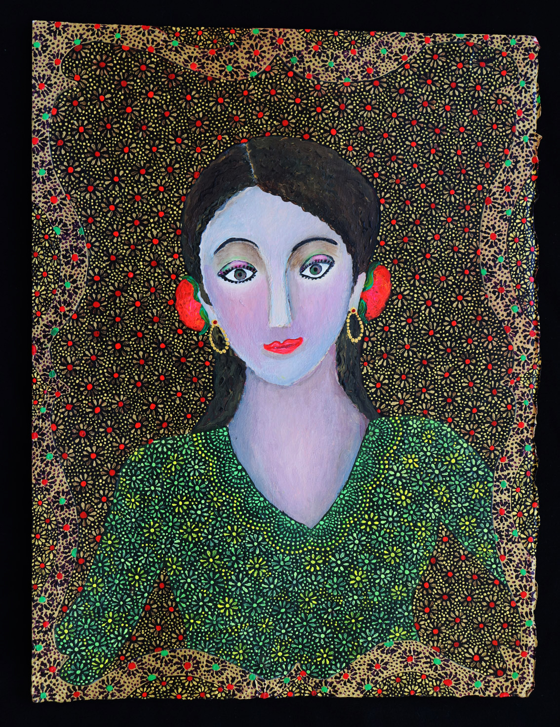 Woman In Green Dress
